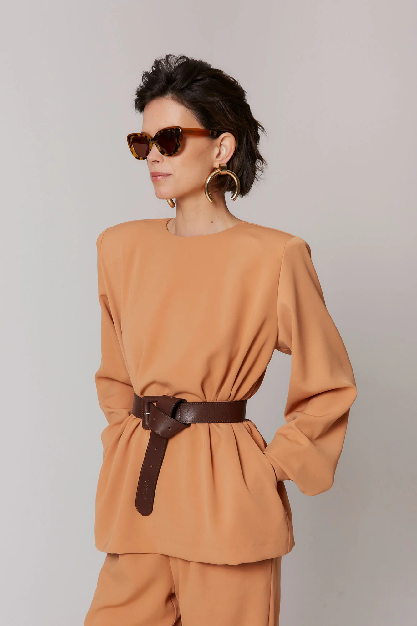 BLUSA ENEKO CAMEL - Image 2