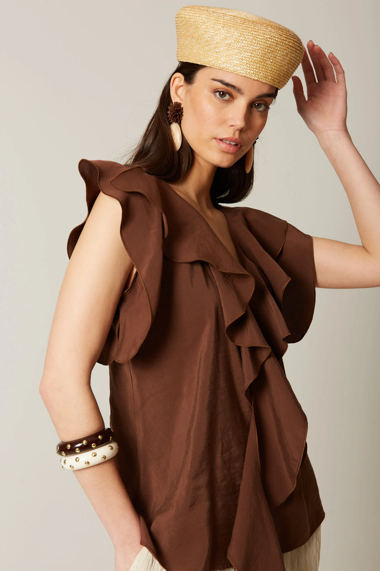 BLUSA SANTIAGO MARRON - Image 2