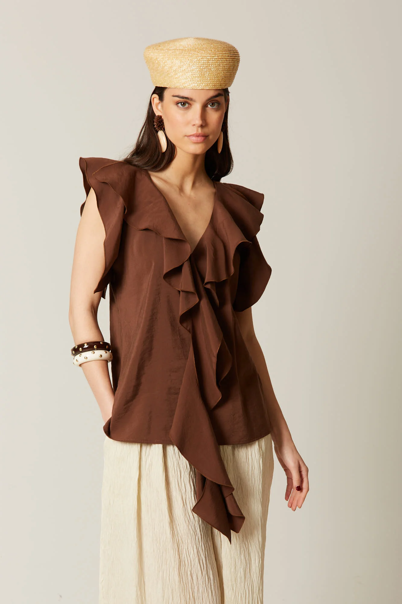 BLUSA SANTIAGO MARRON - Image 5