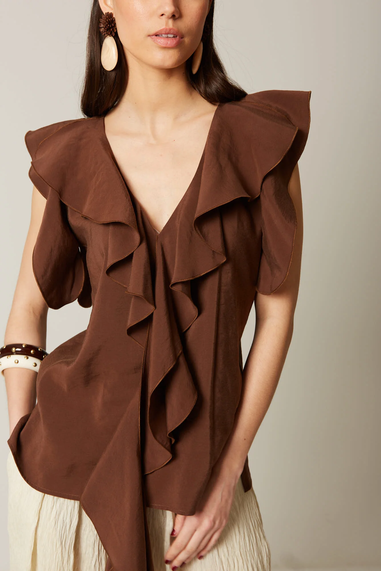 BLUSA SANTIAGO MARRON - Image 6