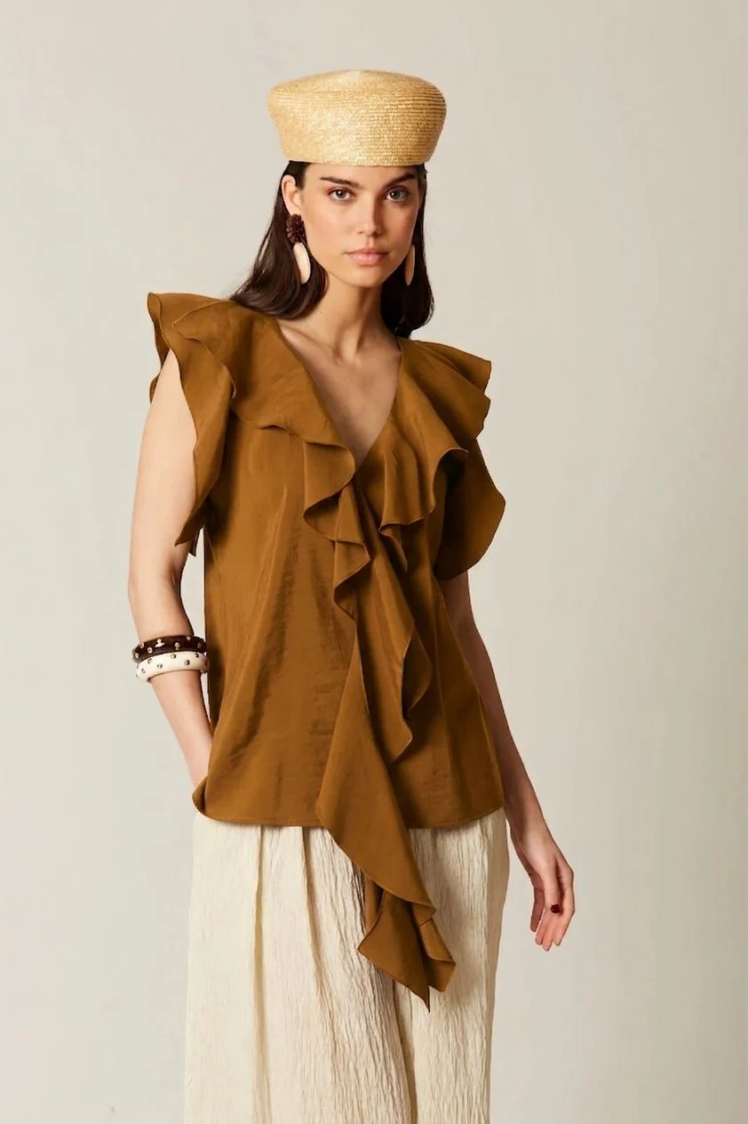 BLUSA SANTIAGO OCRE - Image 2