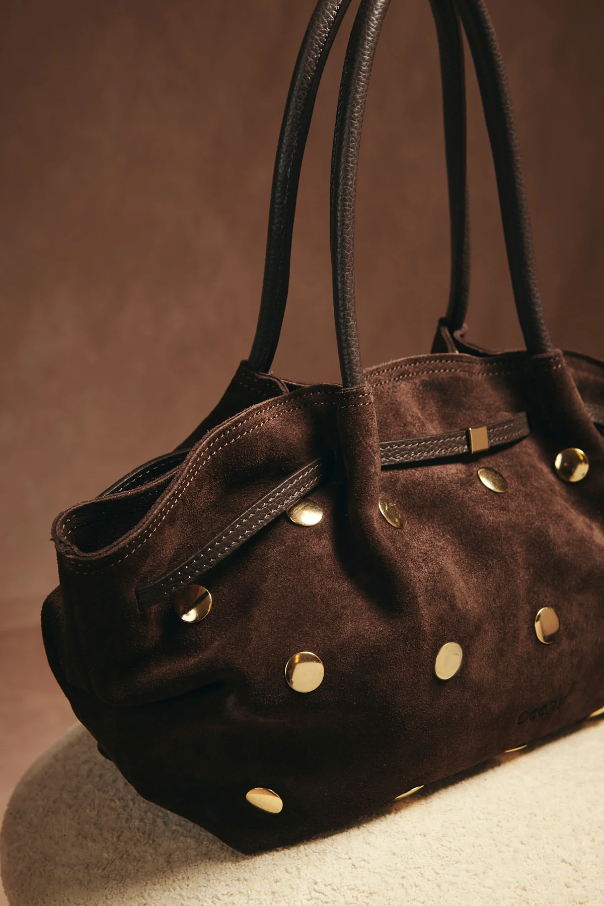 BOLSO SHOPPERTACHAS MARRON - Image 3
