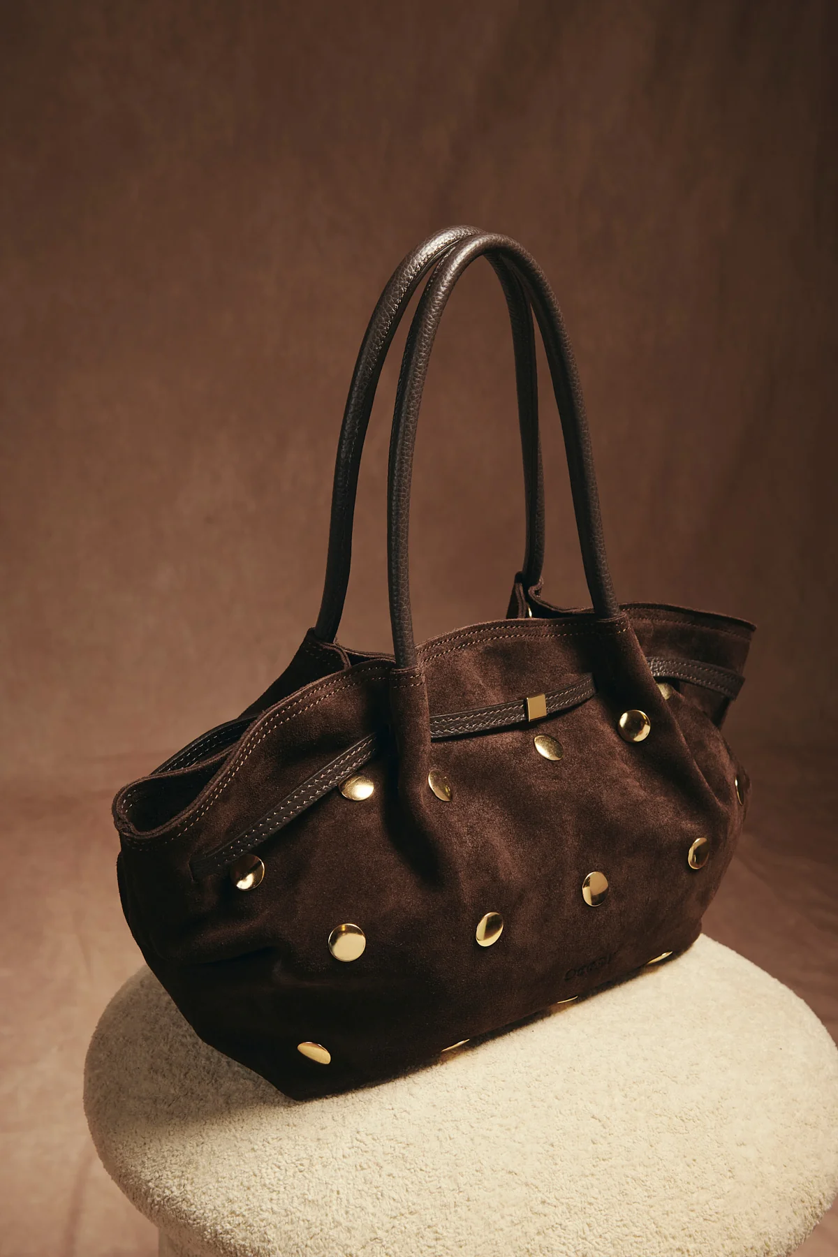 BOLSO SHOPPERTACHAS MARRON - Image 4