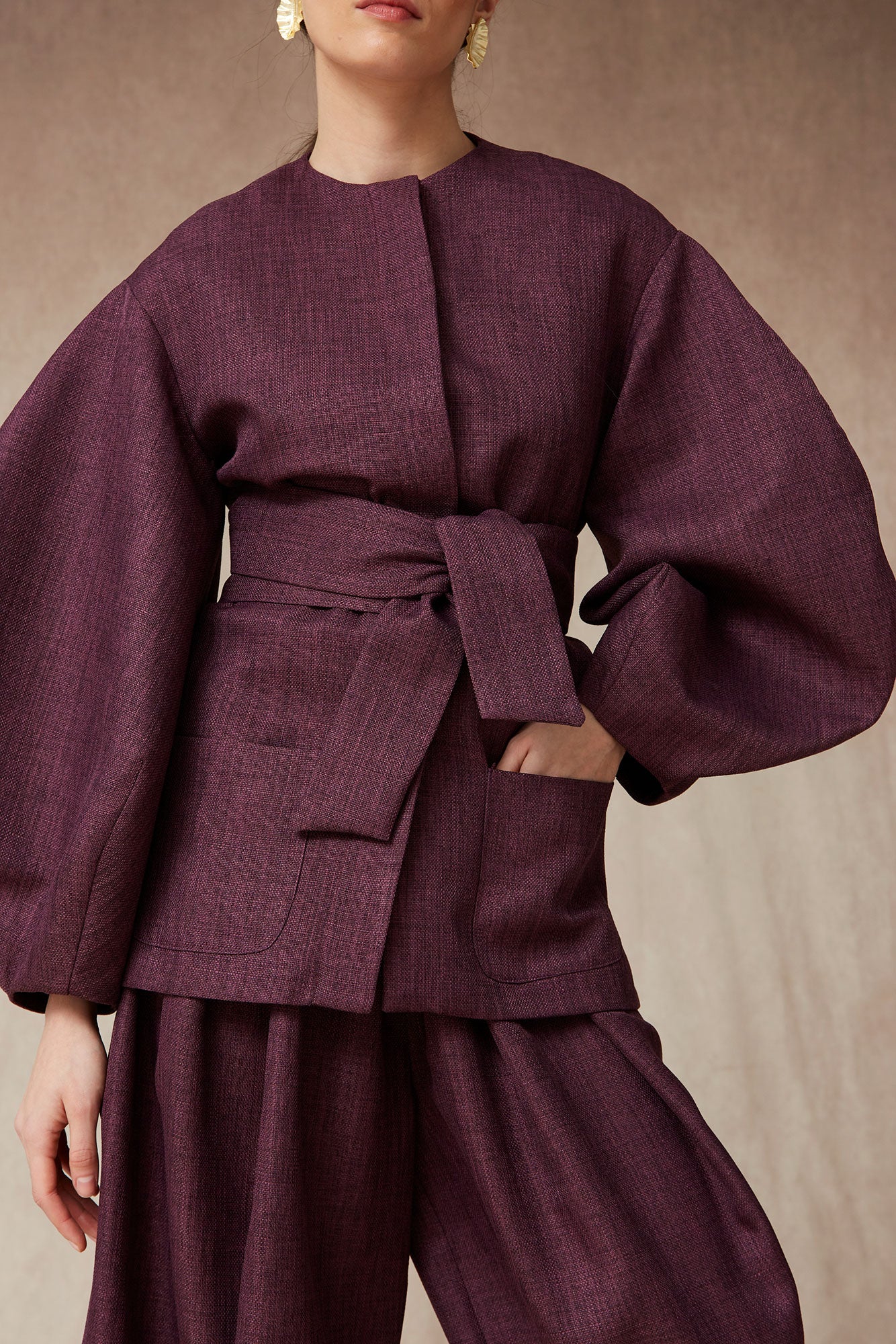 CHAQUETA CHLOE MORADO - Image 4
