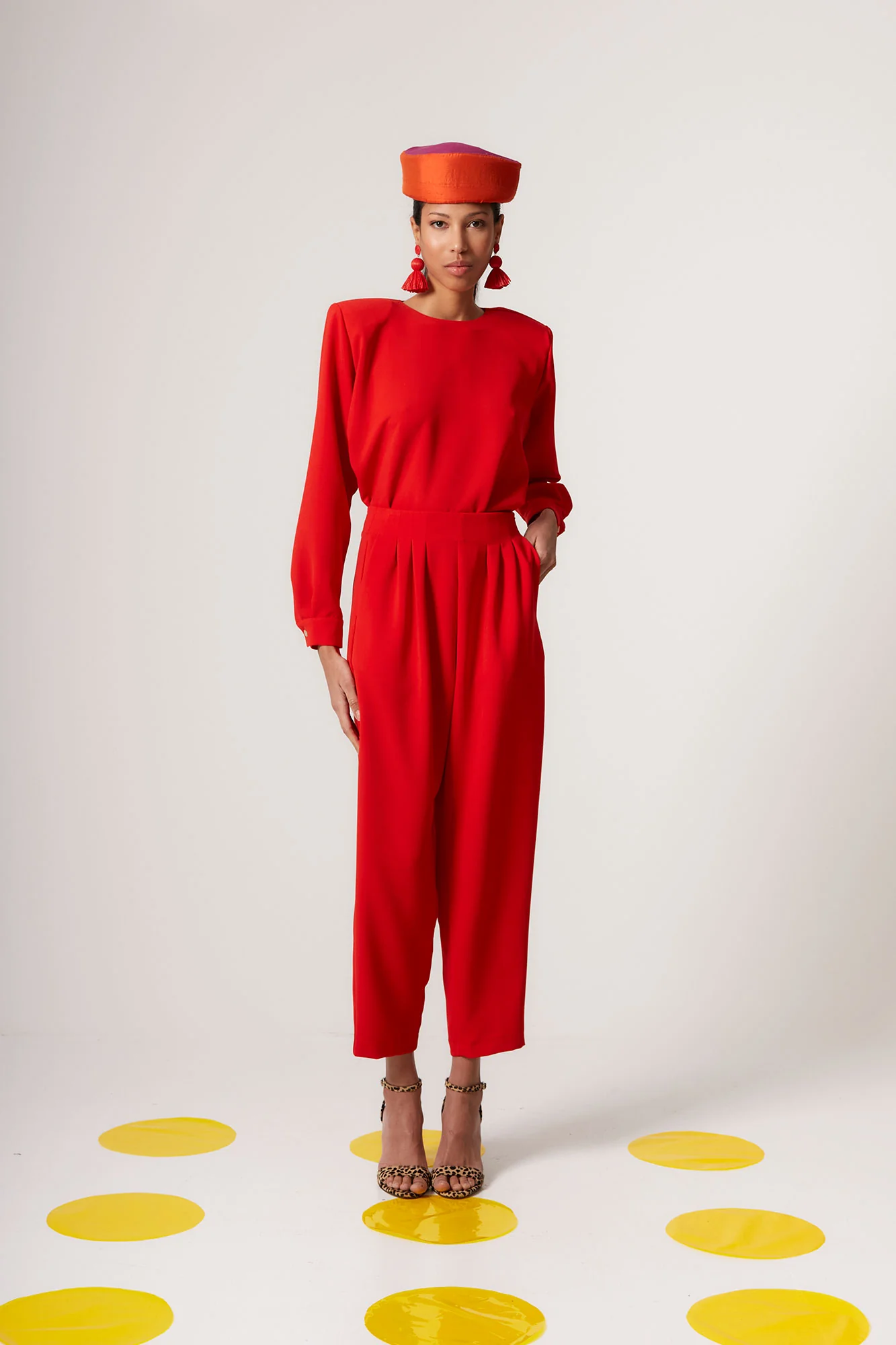 PANTALON ENEKO ROJO