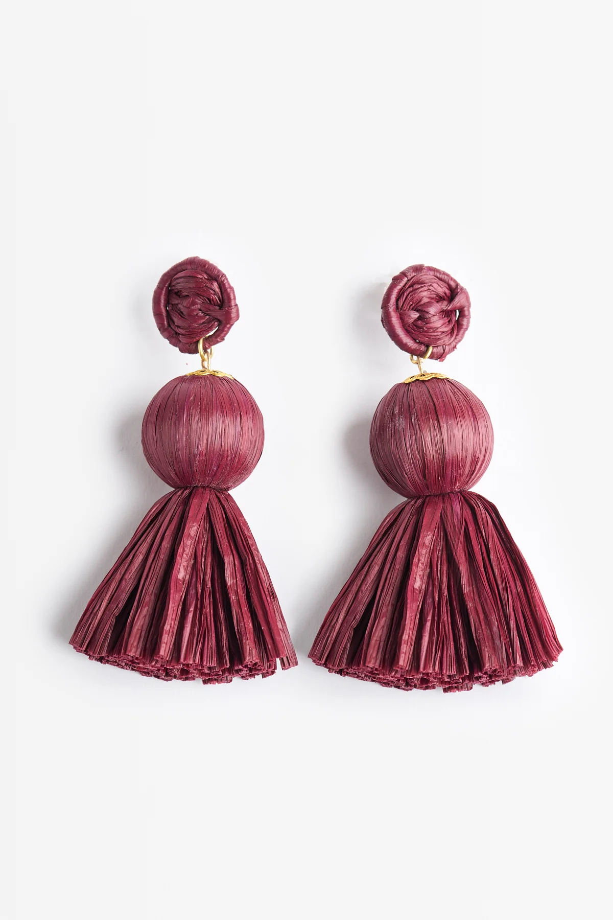 PENDIENTES SABA BURDEOS