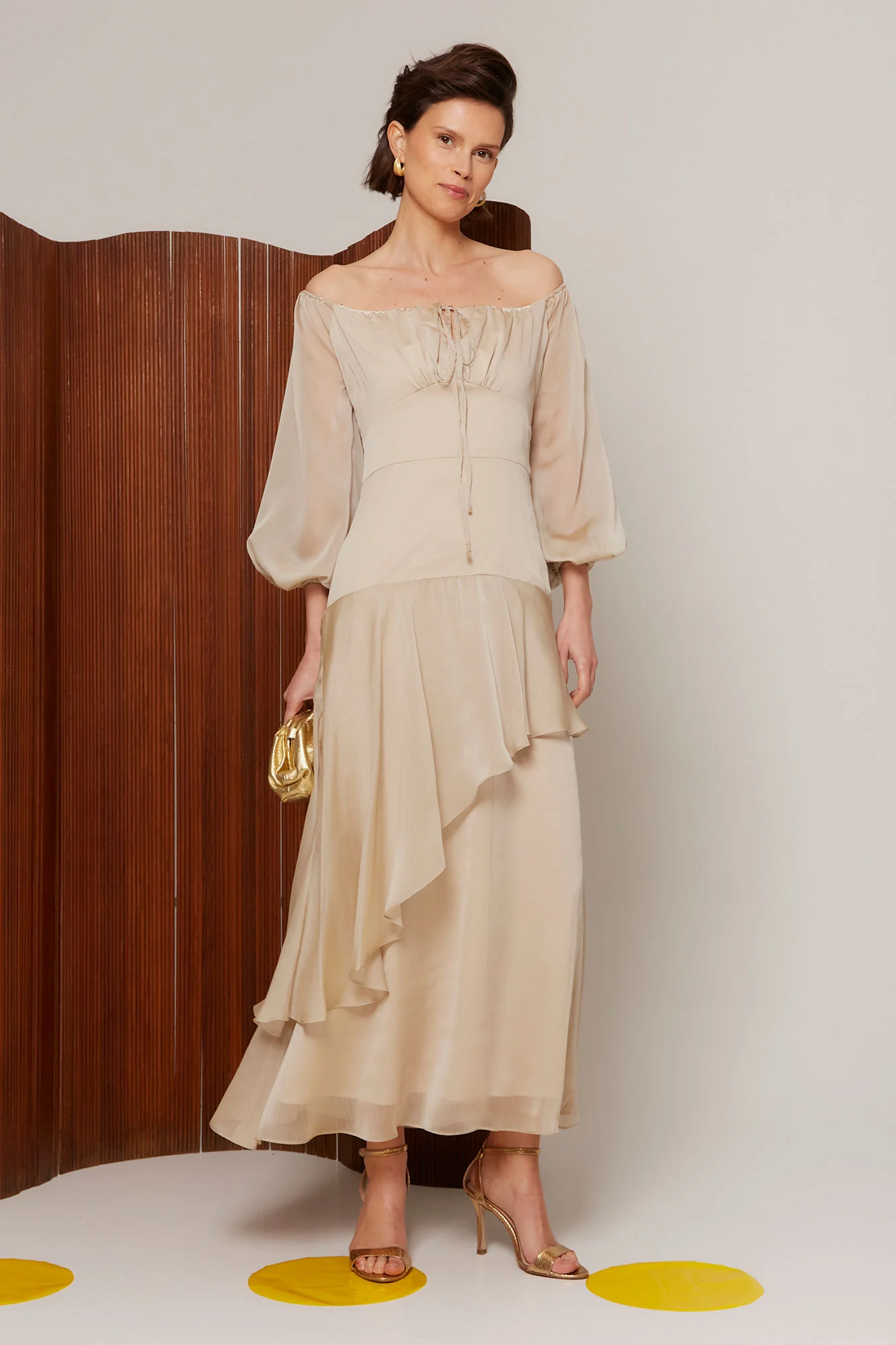 VESTIDO AINHOA BEIGE - Image 2