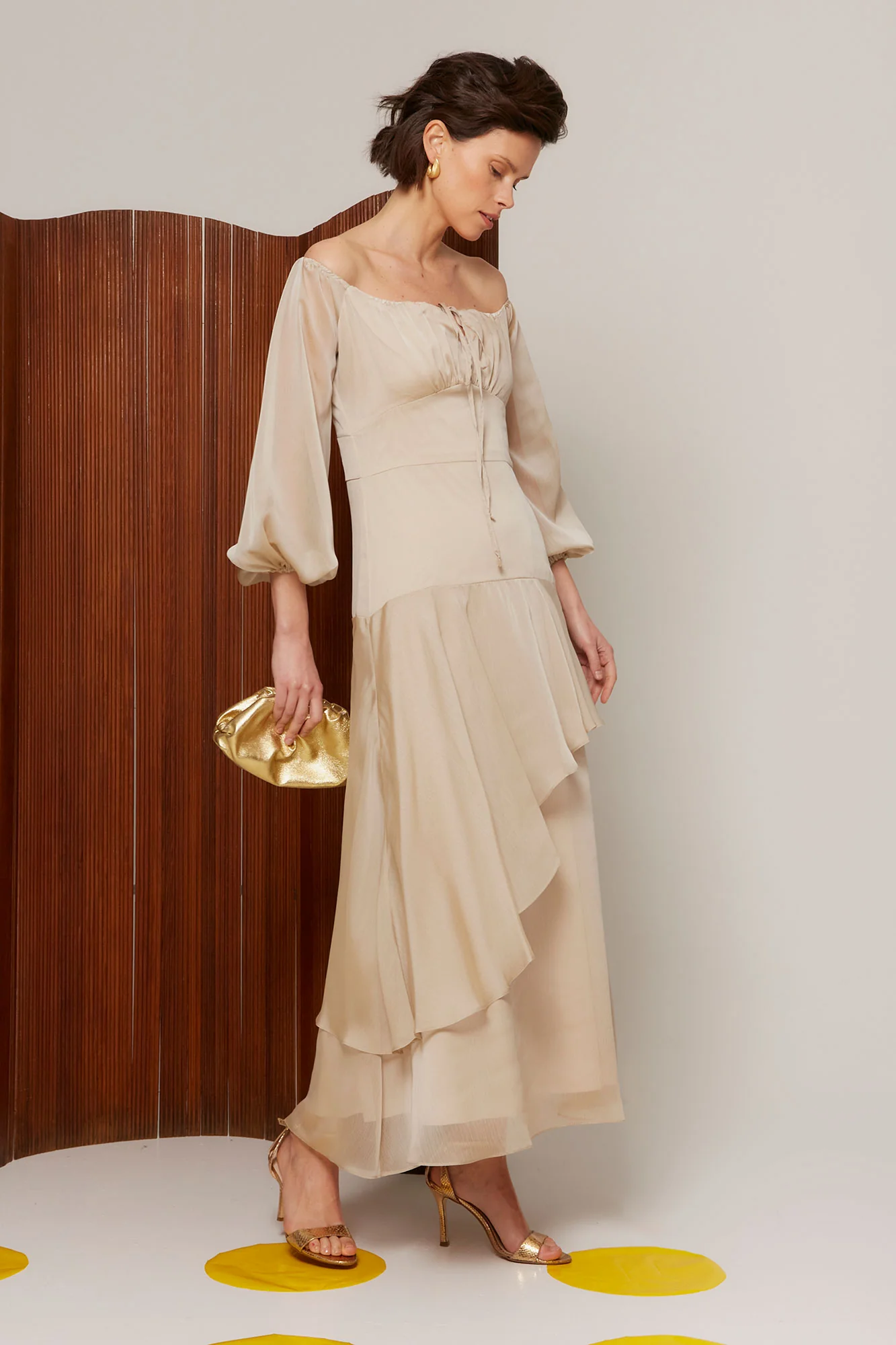VESTIDO AINHOA BEIGE - Image 3