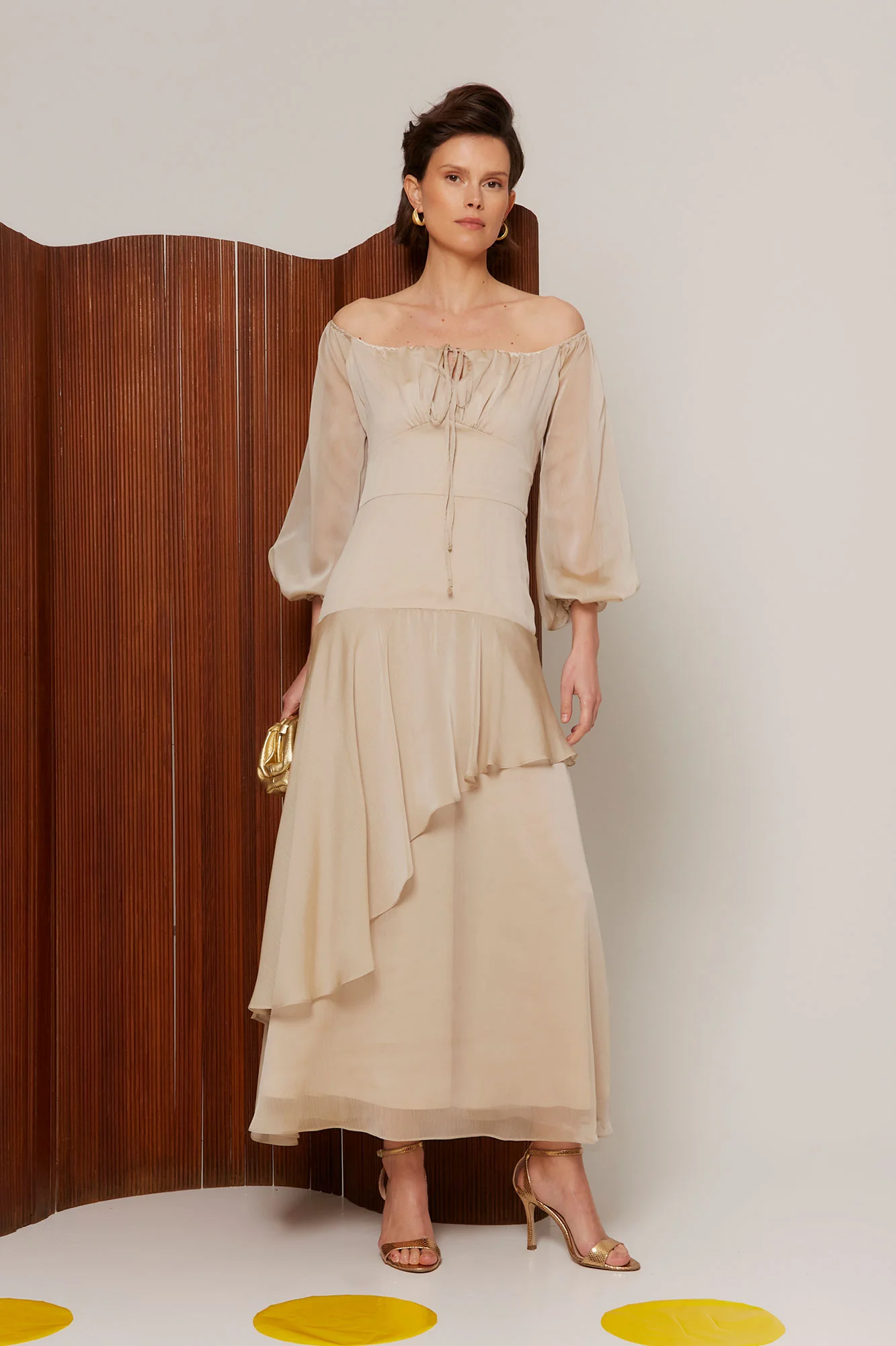 VESTIDO AINHOA BEIGE - Image 4