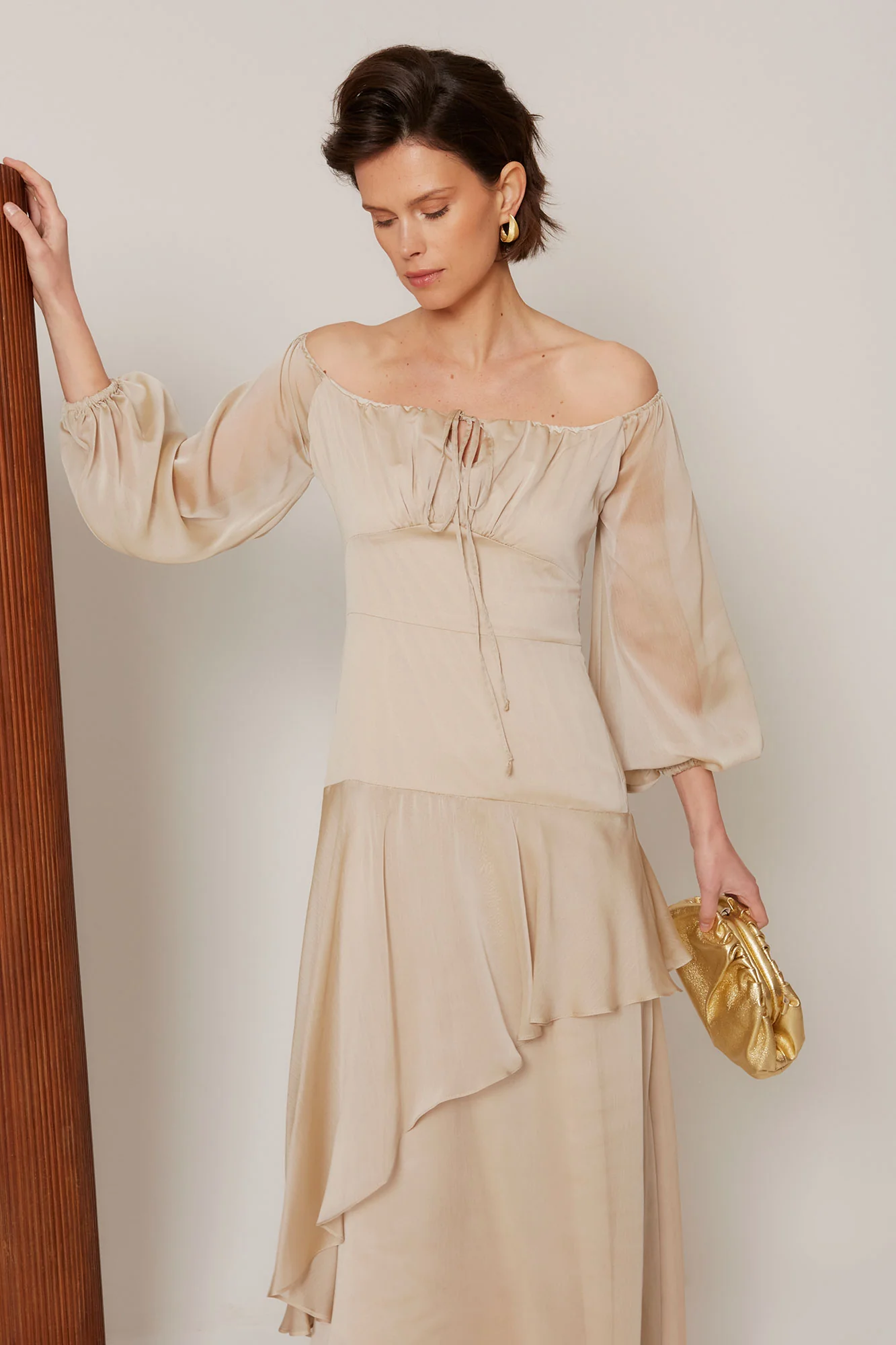 VESTIDO AINHOA BEIGE - Image 6