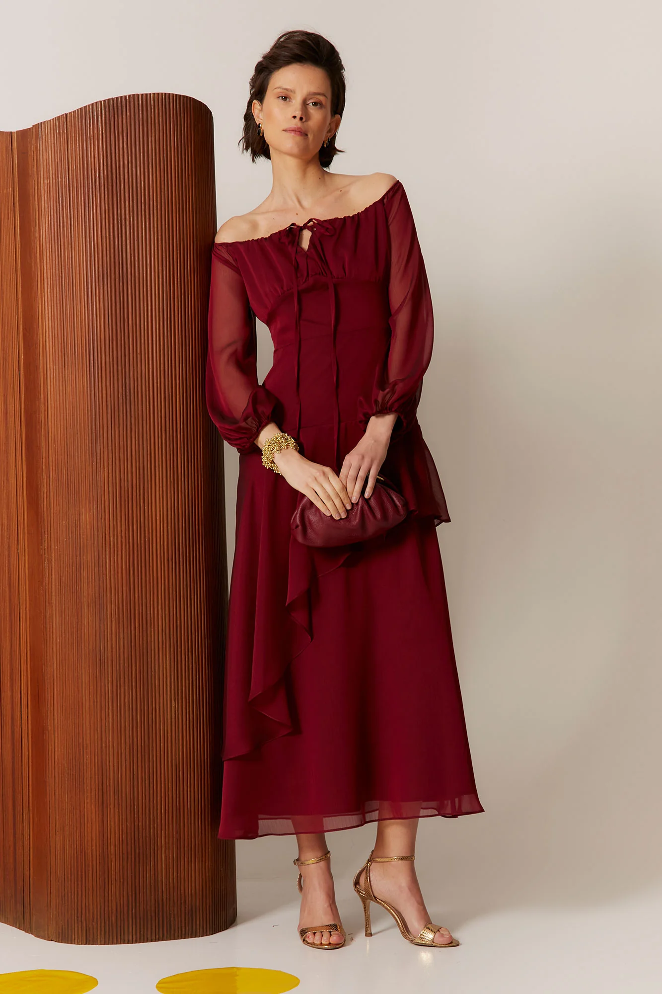 VESTIDO AINHOA BURDEOS - Image 3