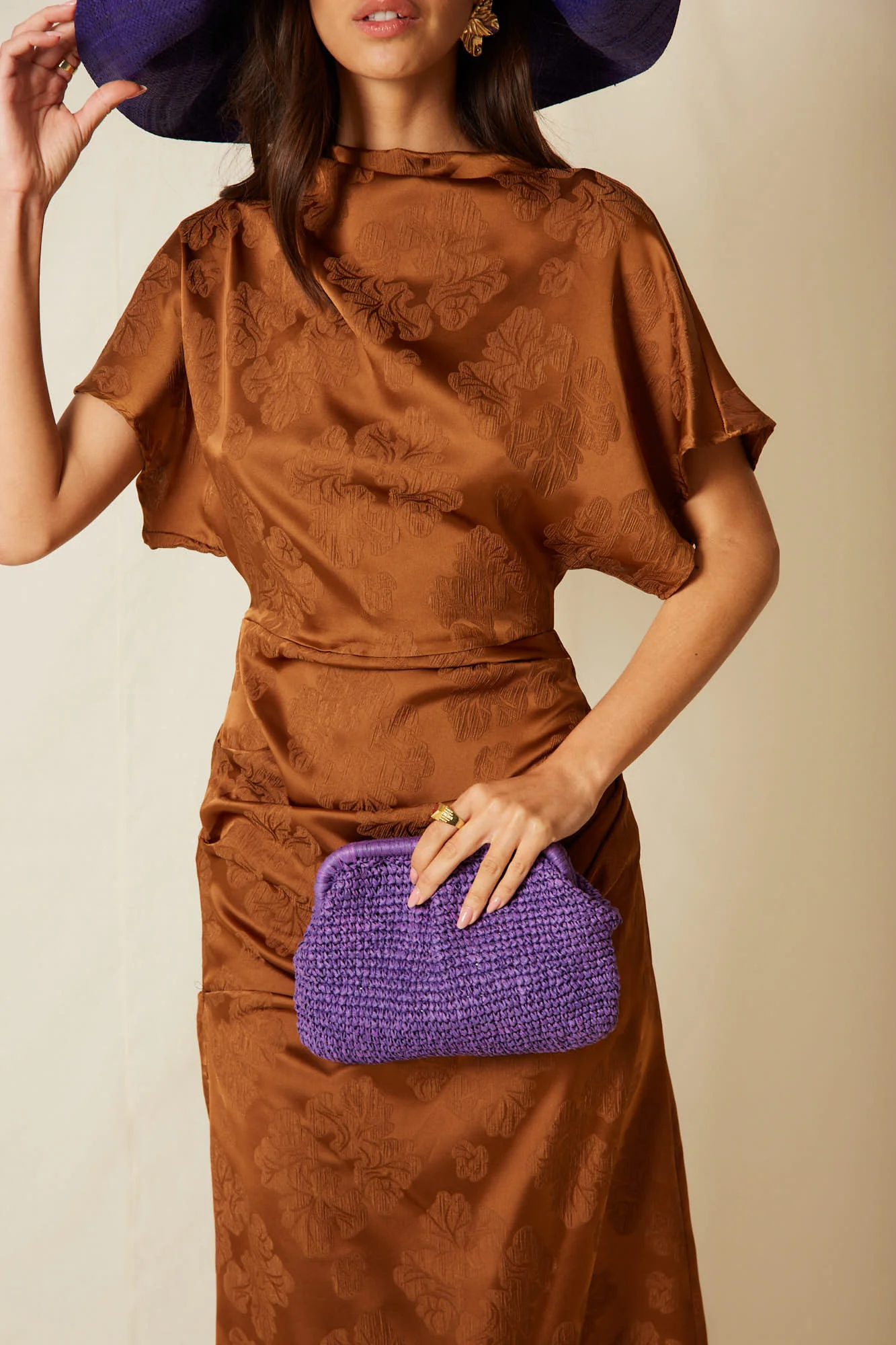 VESTIDO ALBA MARRON - Image 2