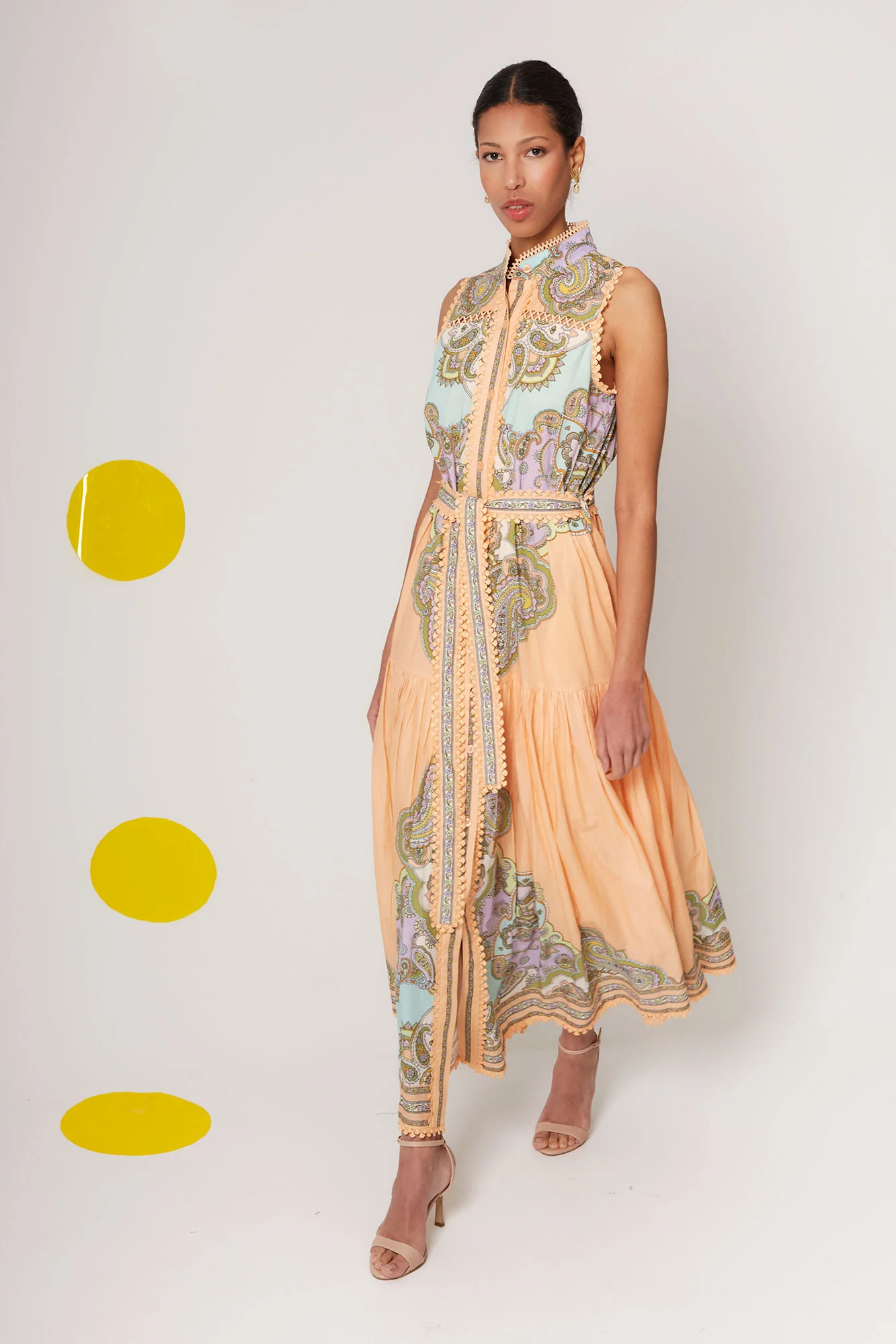 VESTIDO AMINA SALMON - Image 2