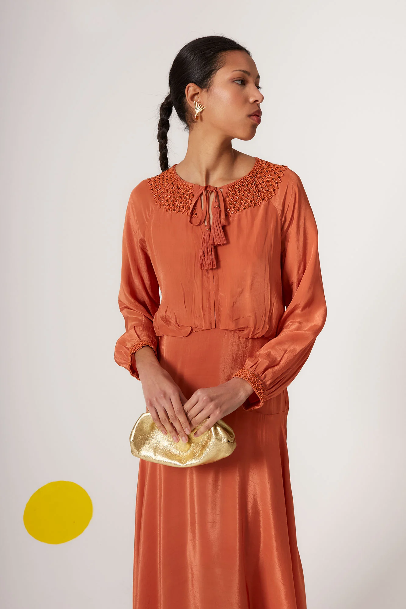 VESTIDO CORINA TERRACOTA - Image 3