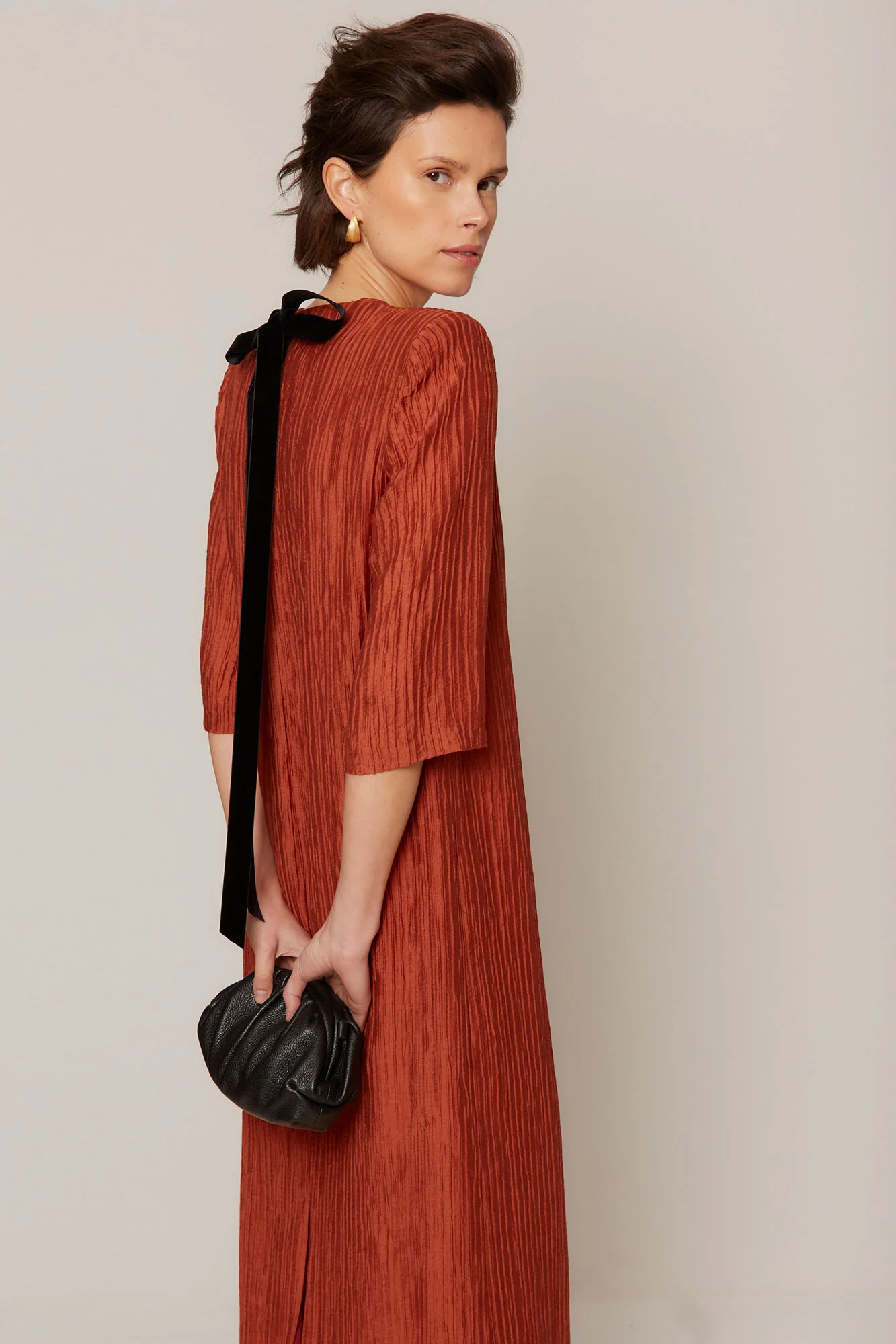 VESTIDO EVELINA TEJA - Image 2