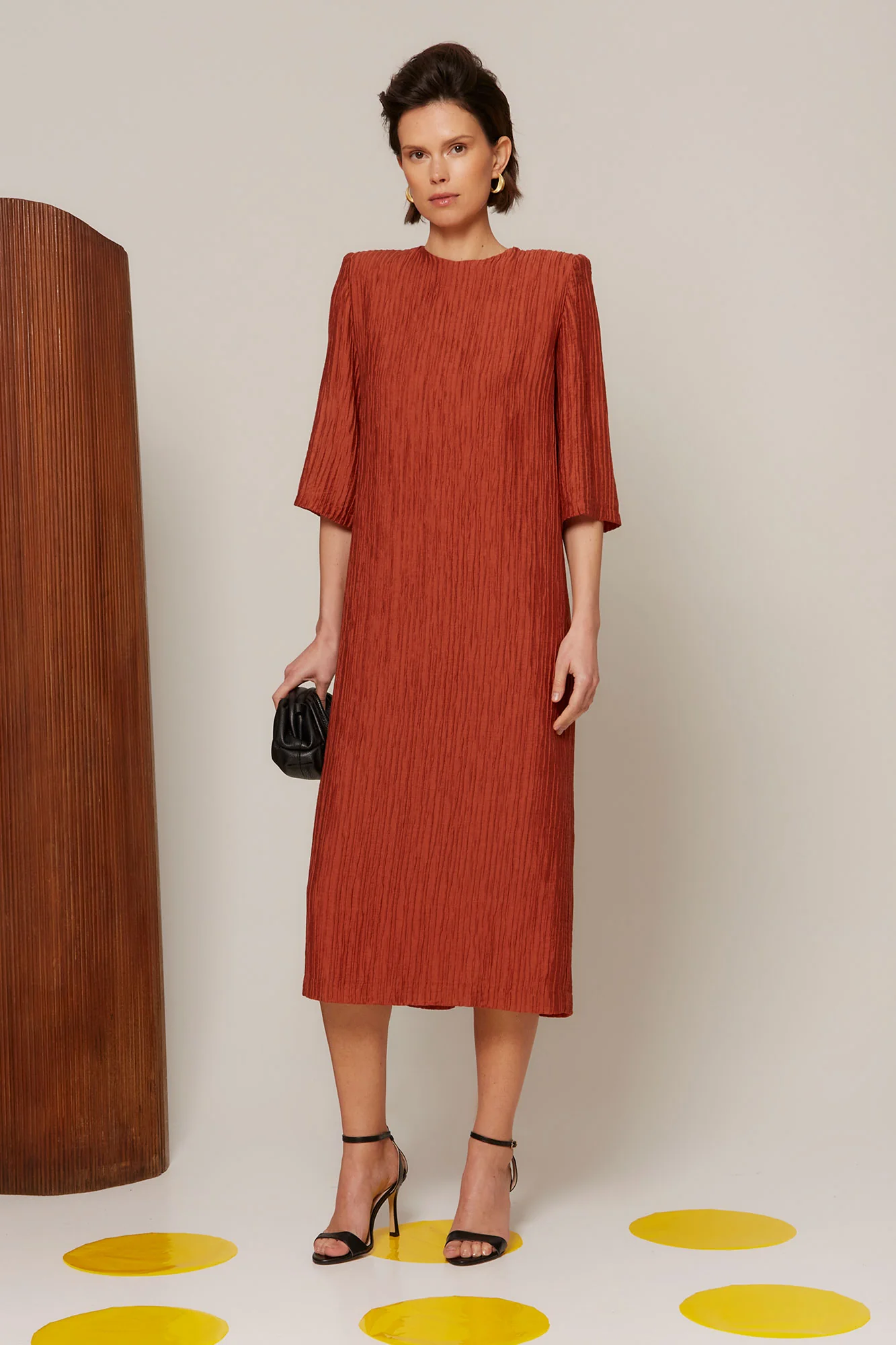 VESTIDO EVELINA TEJA - Image 3