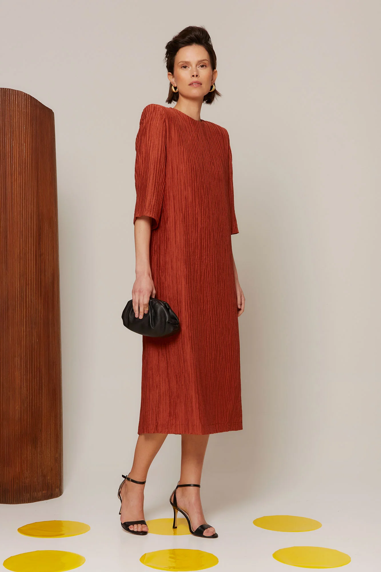 VESTIDO EVELINA TEJA - Image 5