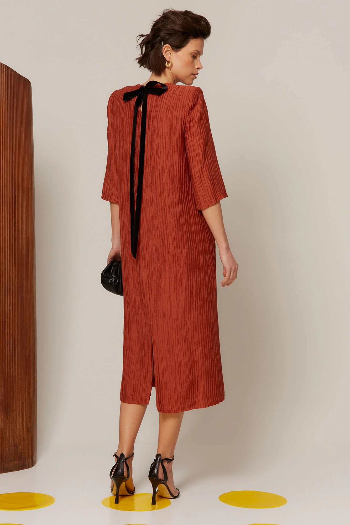 VESTIDO EVELINA TEJA - Image 7
