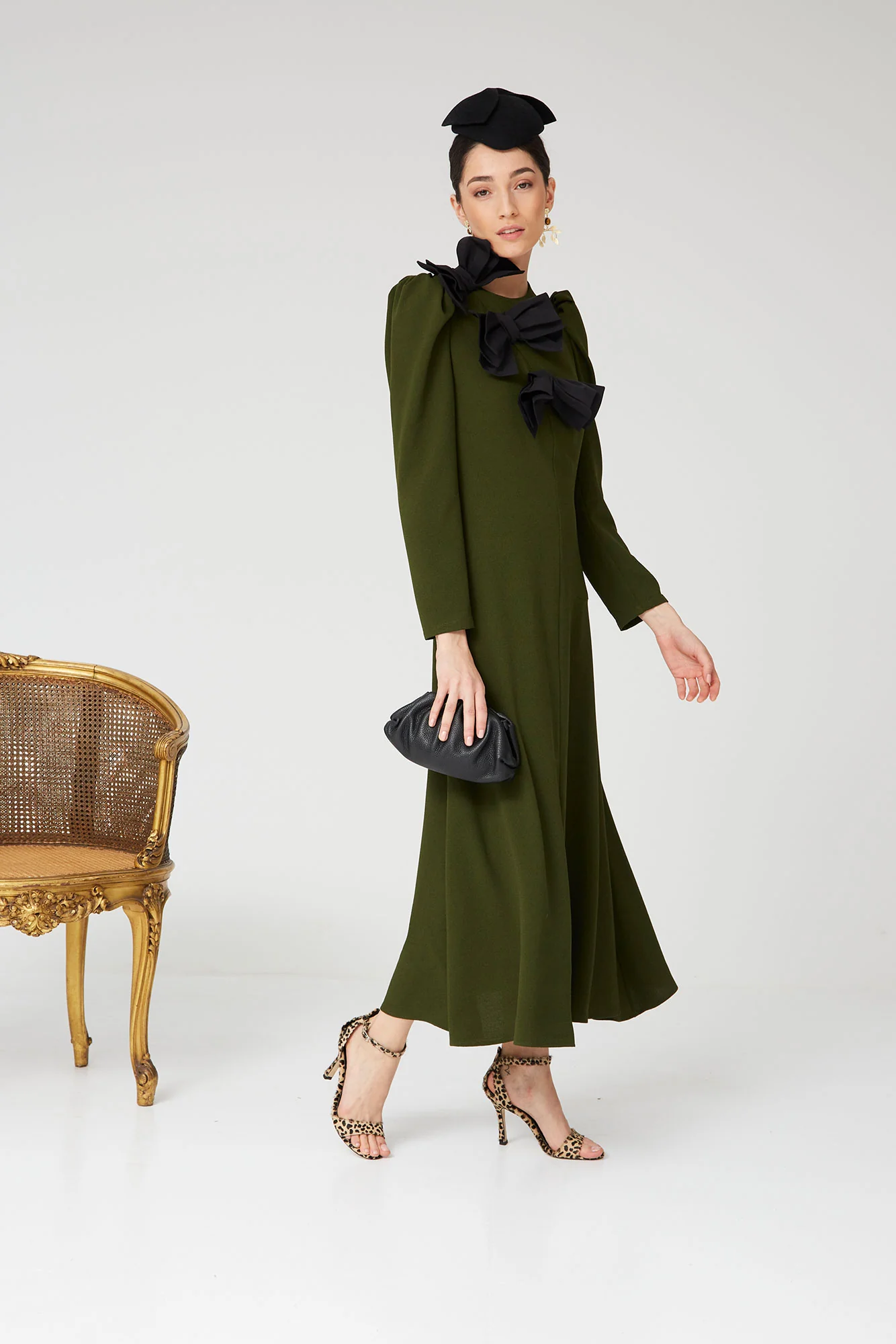 VESTIDO LONA VERDE - Image 4