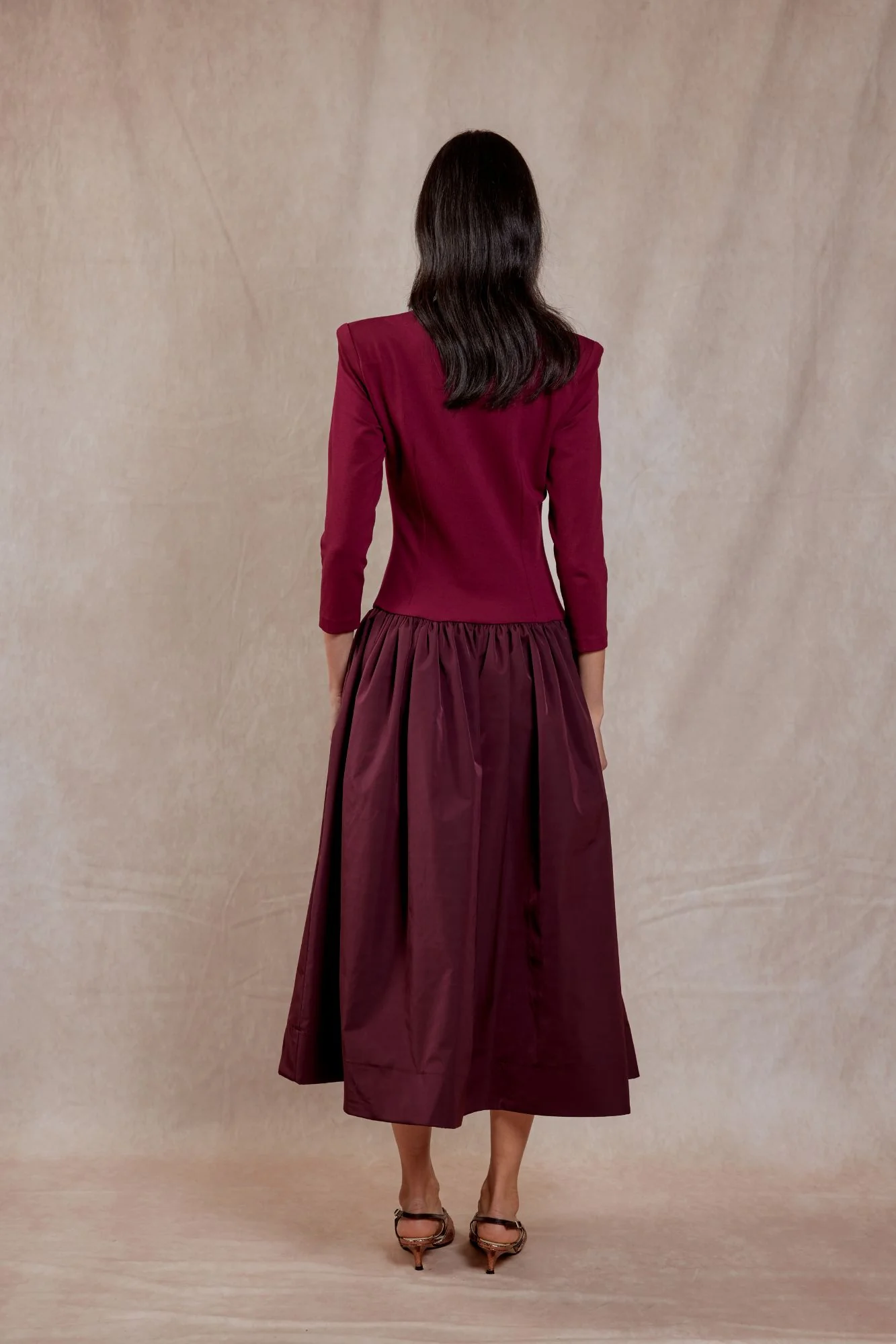 VESTIDO MATEO GRANATE - Image 3