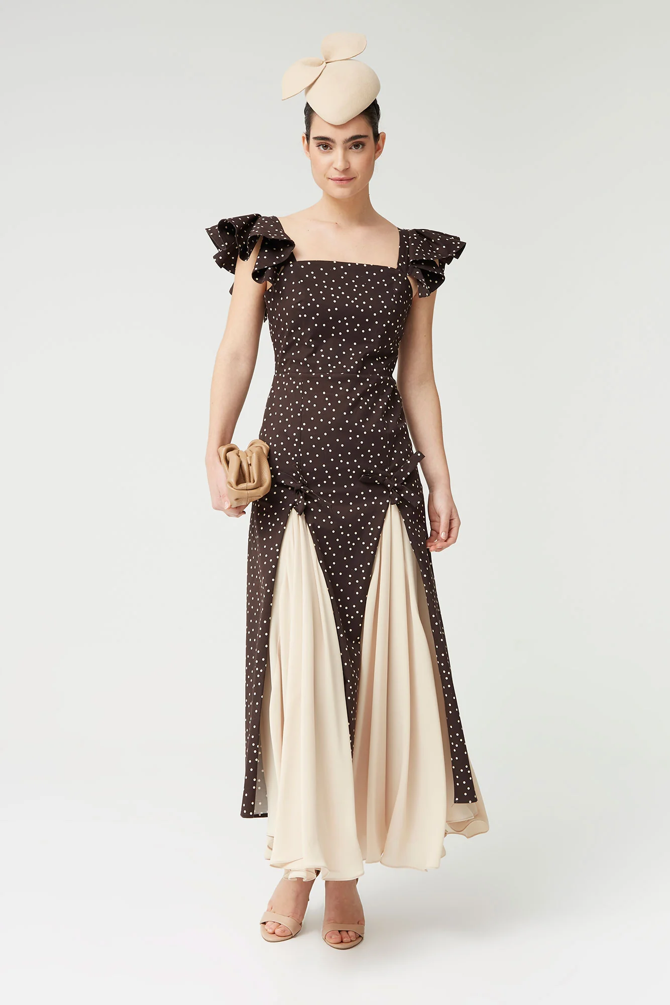 VESTIDO NORA LUNARES MARRON - Image 4