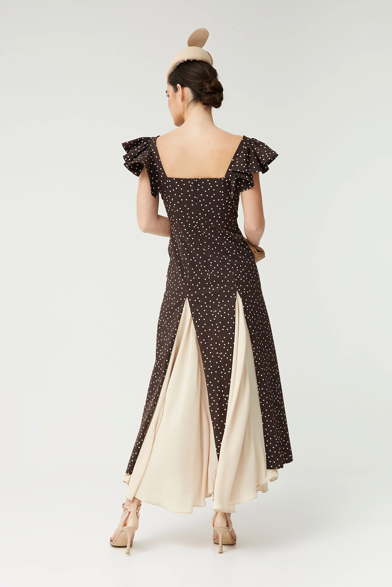 VESTIDO NORA LUNARES MARRON - Image 5