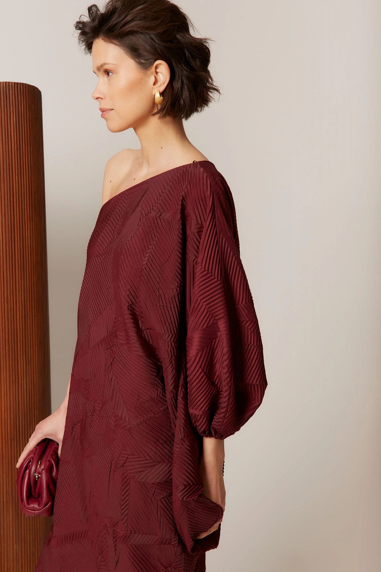 VESTIDO ORIANA GRANATE - Image 6
