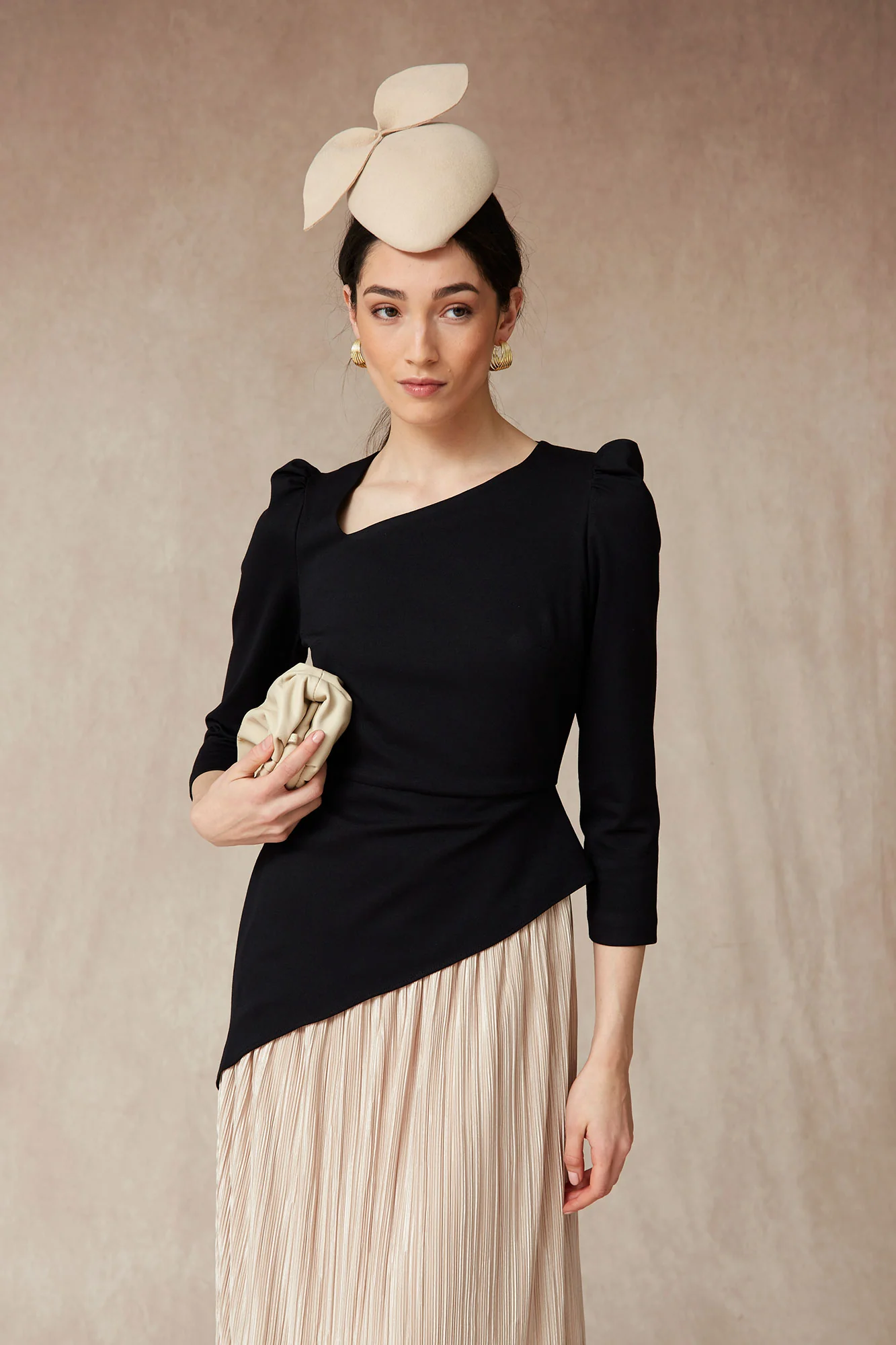 VESTIDO RAQUEL NEGRO/BEIGE - Image 3