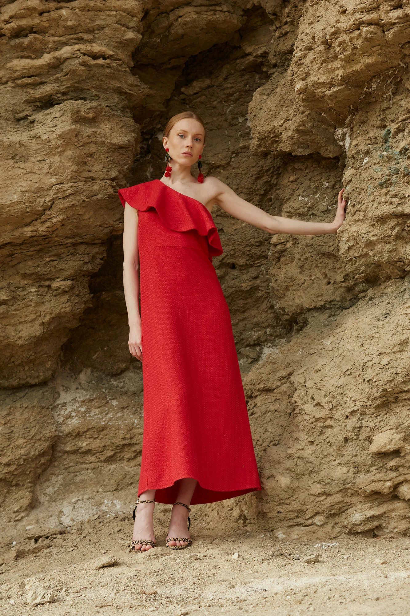 VESTIDO TIRSA ROJO