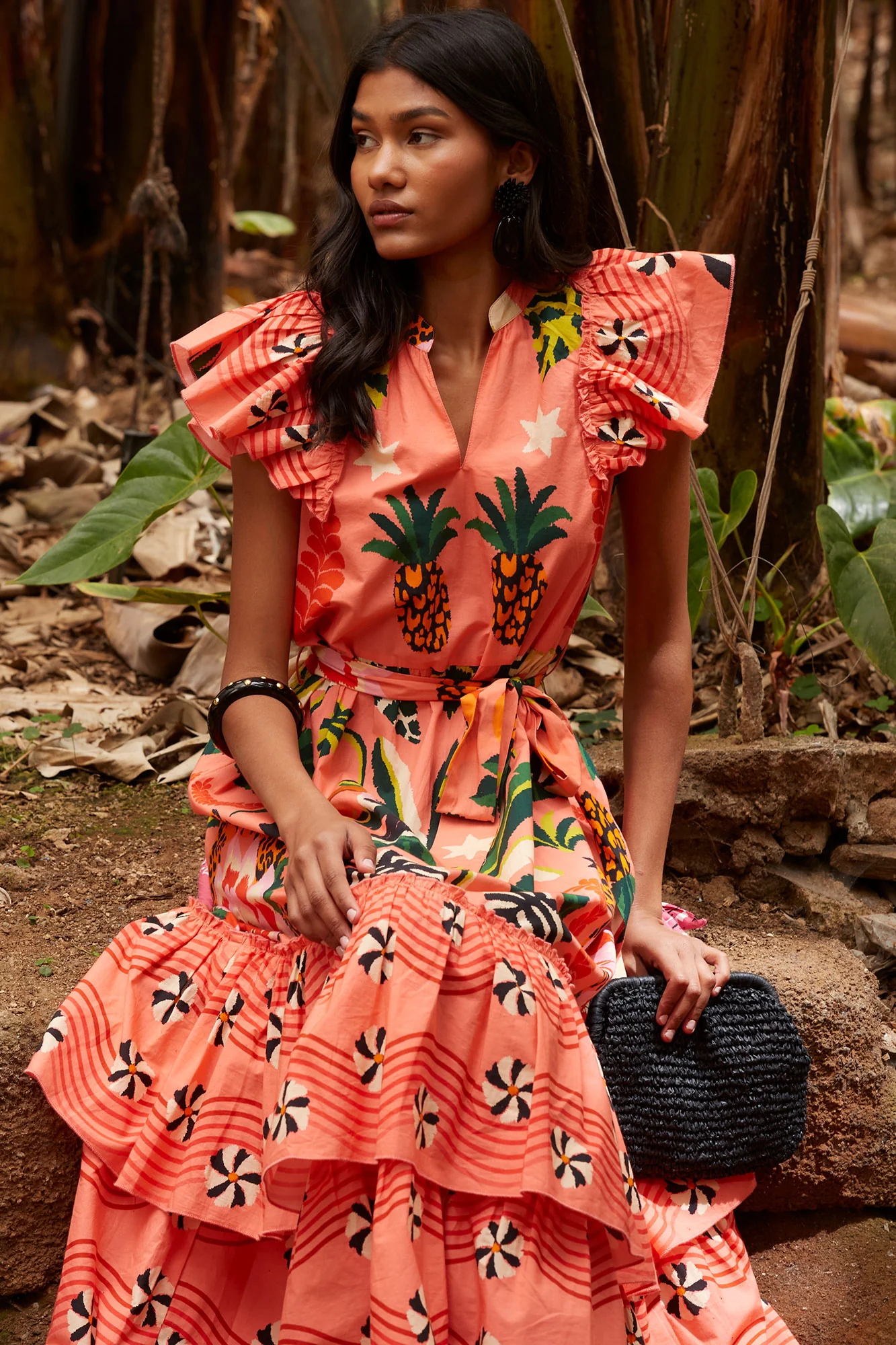 VESTIDO TROPICO SALMON