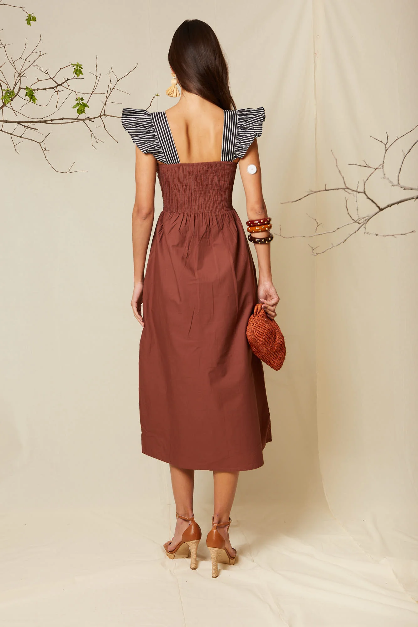 VESTIDO VIETNAM MARRON - Image 4
